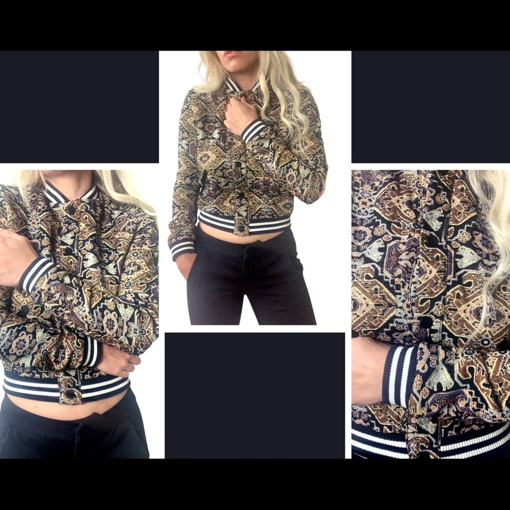 Maje embroidered sport jacket